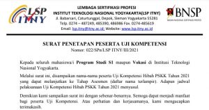 Pengumuman Peserta Uji Kompetensi Tahun 2021